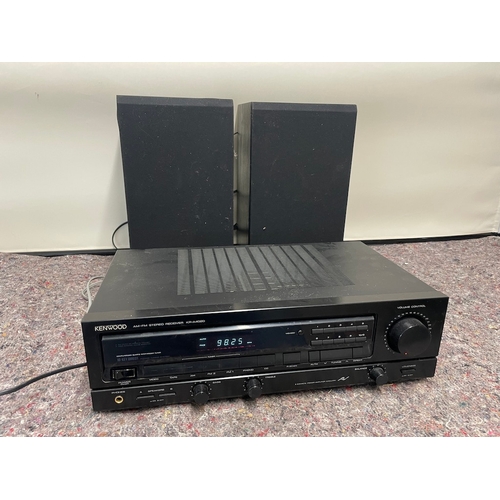 113 - Kenwood Stereo Receiver KR A4020 (powers up) + Mission 761 Shelf Speakers