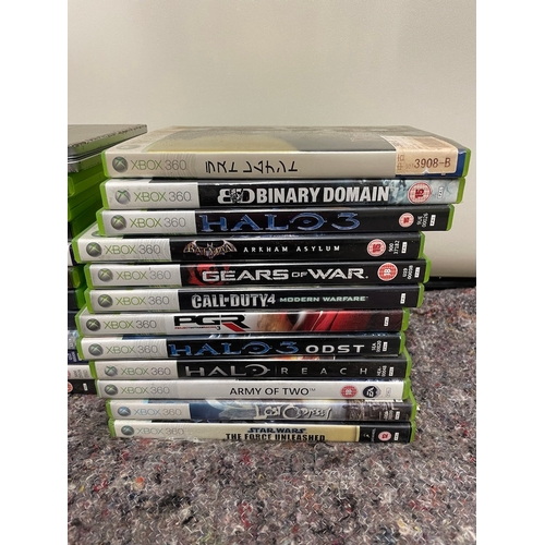 121A - Collection of 23 Xbox 360 games all disc correct and present , 1 Xbox Limited Edition Tin Halo 2, + ... 