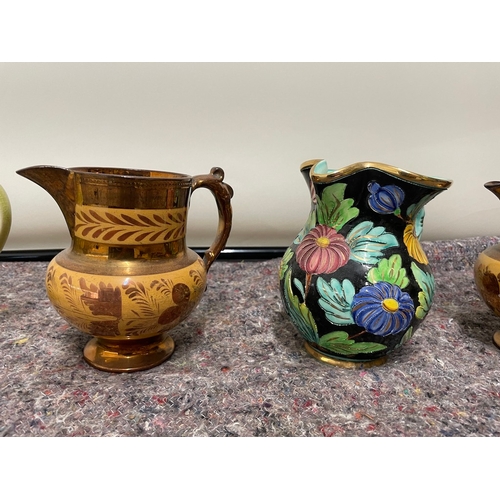 137 - Collection of various vintage jugs / vase