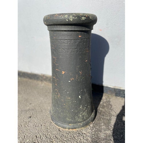 376 - Vintage Terracota Chimney Pipe / Garden planter + 1 other