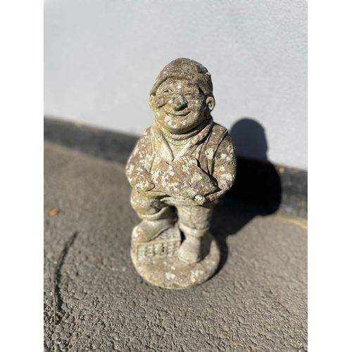 378 - Collection of Weathered Stone Garden Ornaments