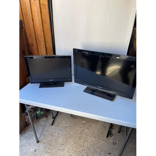 393 - Two Flat screen TV's Sony 18