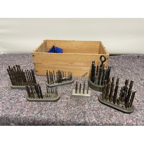 144 - Collection of machinist drill bits and others