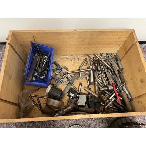 144 - Collection of machinist drill bits and others