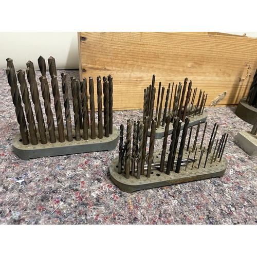 144 - Collection of machinist drill bits and others