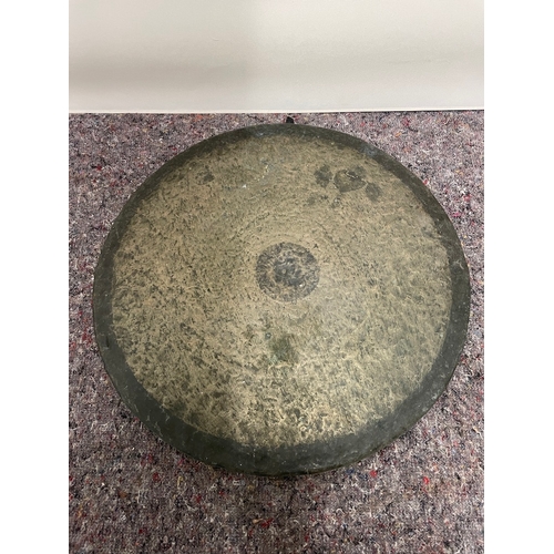 155A - Early 20th Century Brass Gong 55cm