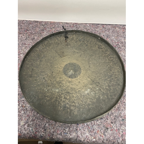 155A - Early 20th Century Brass Gong 55cm