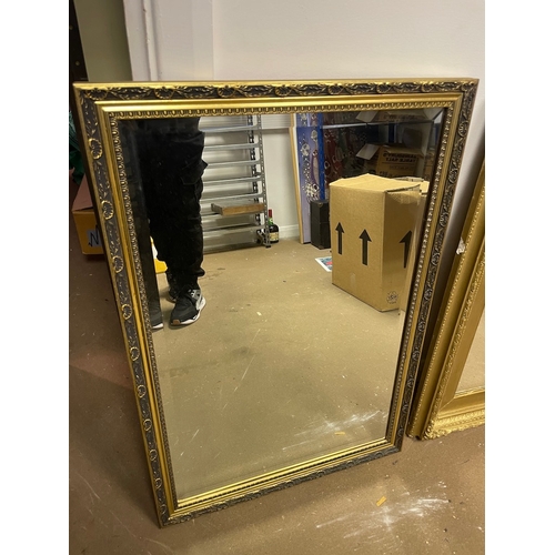 169 - Two vintage / antique rectangle wall mirrors