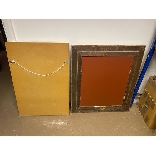 169 - Two vintage / antique rectangle wall mirrors