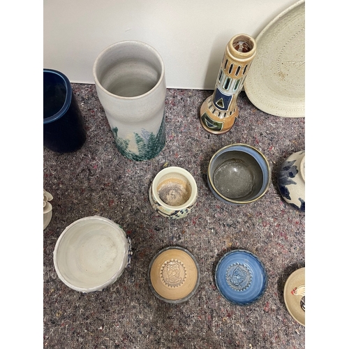 172 - Collection of various studio pottery