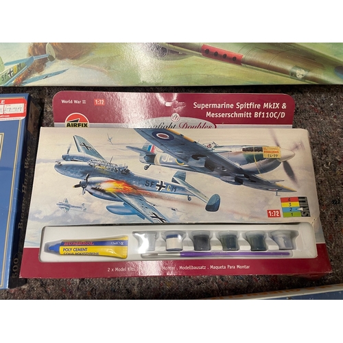 176 - Collection of Air Fix model planes, models / board games + others all appear complete and unused but... 