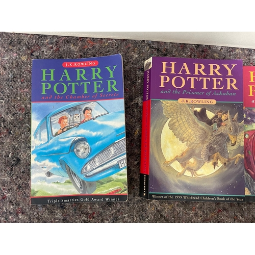 194 - Harry Potter Books - includes two 1st editions (bottom line)