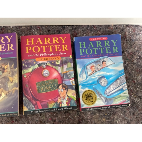 194 - Harry Potter Books - includes two 1st editions (bottom line)