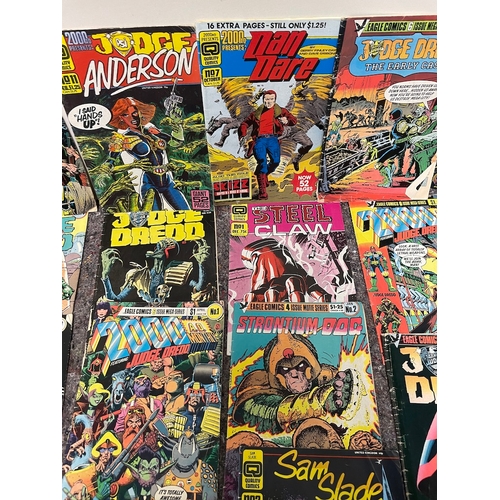 197 - Collection of 1980's 2000AD Judge Dreed + others comics