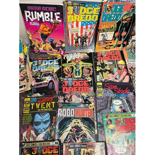 197 - Collection of 1980's 2000AD Judge Dreed + others comics