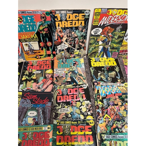 197 - Collection of 1980's 2000AD Judge Dreed + others comics