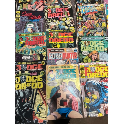 197 - Collection of 1980's 2000AD Judge Dreed + others comics