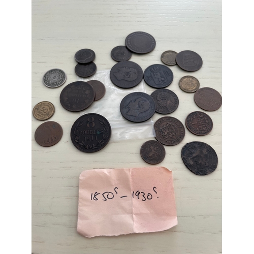 202 - 18th-20th century English and French Coins