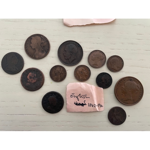 202 - 18th-20th century English and French Coins