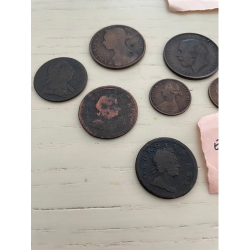 202 - 18th-20th century English and French Coins