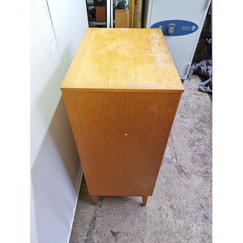 470 - Vintage tall boy chest of 6 drawers - A/F 65cm x 46cm x 116cm