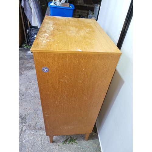 470 - Vintage tall boy chest of 6 drawers - A/F 65cm x 46cm x 116cm