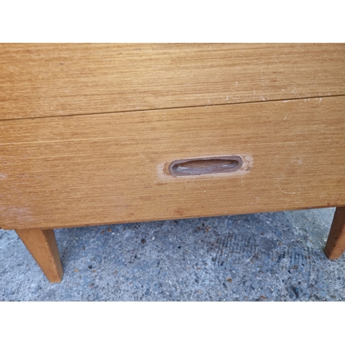 470 - Vintage tall boy chest of 6 drawers - A/F 65cm x 46cm x 116cm