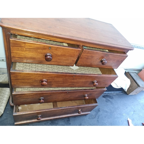 474 - Antique Pine 2 over 3 chest of drawers