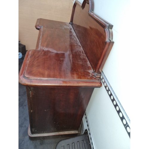 475 - 19th century mahogany credenza / sideboard - 164cm x 61cm x 150cm