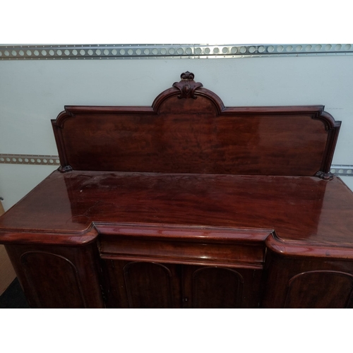 475 - 19th century mahogany credenza / sideboard - 164cm x 61cm x 150cm