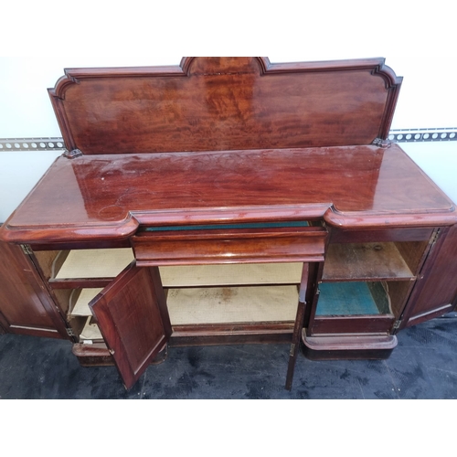 475 - 19th century mahogany credenza / sideboard - 164cm x 61cm x 150cm