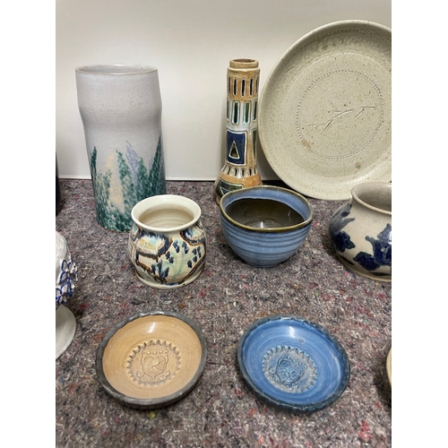 249 - Collection of various studio pottery