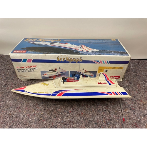 12 - Vintage Hitec Sea Nymph RC Electric Powered Speed Boat in Box