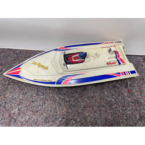 12 - Vintage Hitec Sea Nymph RC Electric Powered Speed Boat in Box