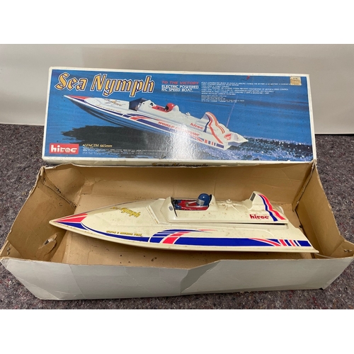 12 - Vintage Hitec Sea Nymph RC Electric Powered Speed Boat in Box