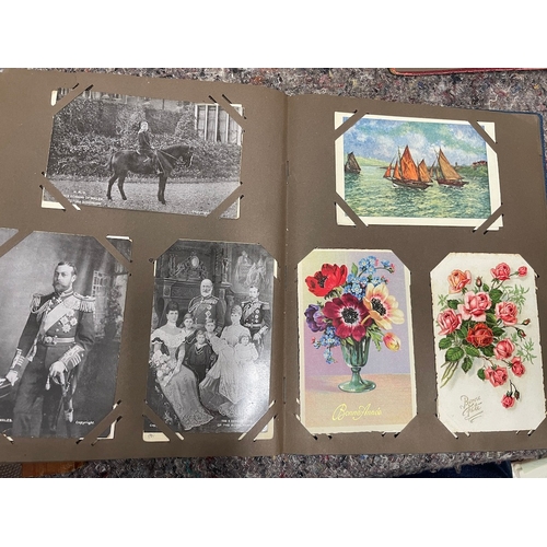 22 - 4 Antique albums of B&W / Aquatint Postcards from 1890-1930's a great varied collection from a priva... 