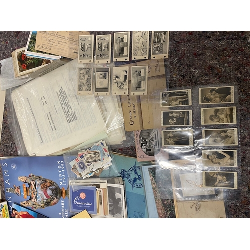 23 - Collection of various ephemera / pamphlets / postcards etc mix bag of  items from a private collecto... 