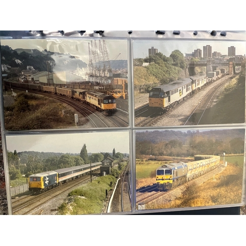 27 - 4 Albums of vintage 1950-80's Locomotive / Train Postcards