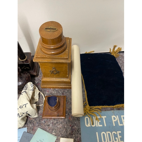 8 - Collection of vintage Masonic Lodge artefacts circa 1950/60's