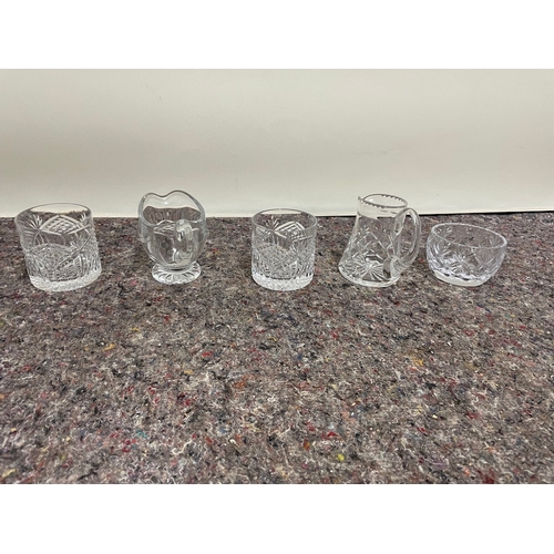 39 - Collection of vintage cut crystal