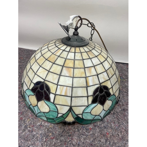 102 - Large Vintage Tiffany Style Ceiling Lamp Shade - 21