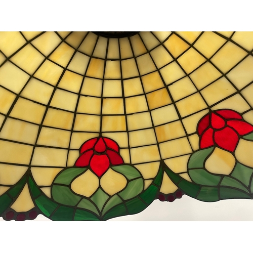 102 - Large Vintage Tiffany Style Ceiling Lamp Shade - 21