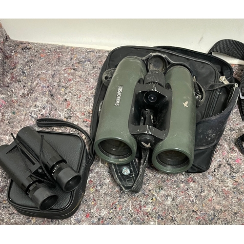 90A - Swarovski EL 8.5 x 42 Binoculars + 1 other