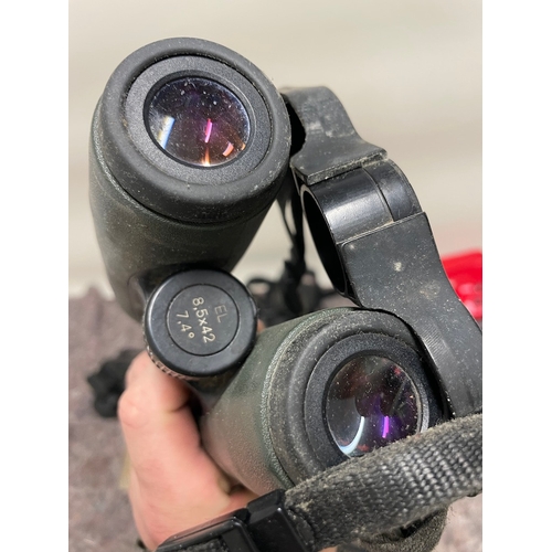 90A - Swarovski EL 8.5 x 42 Binoculars + 1 other