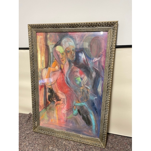 117 - Original glazed framed artwork by Howard Kimmel in pastel - 72cm x 103cm