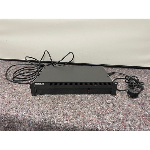 138 - Mackie 32 x 8 x B Bus Mixing Console with Mackie 220 watt power supply and cover - powers up ( this ... 