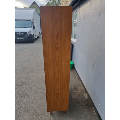 148 - Mid century room divider / display cabinet 106cm x 177cm - slight damage to top as shown