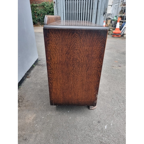 149 - Vintage 1930's Oak Sideboard - 121cm x 96cm x 48cm