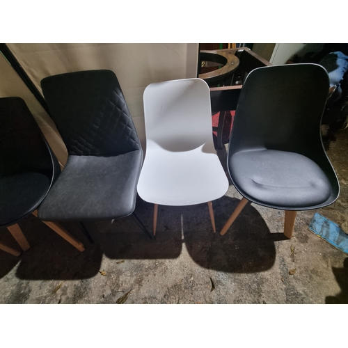 161 - Collection of various modern designer chairs / stool (8)