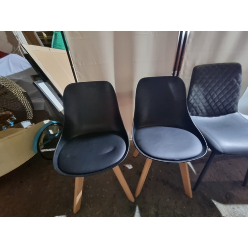 161 - Collection of various modern designer chairs / stool (8)